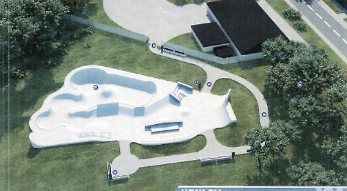 Artists impression of new skatepark