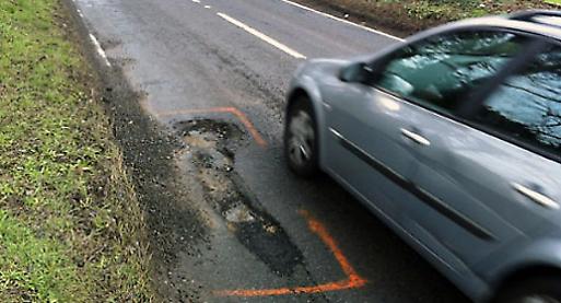 County given £7.4m towards road repairs