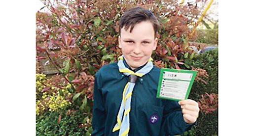 Boy raises £470 for charity with 10-hour sponsored walk