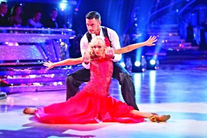 Debbie's saucy routine is Strictly success