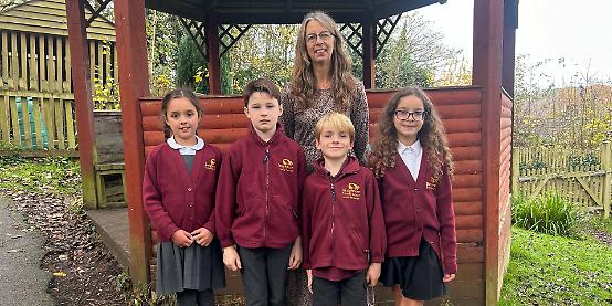Teaching assistant leaves school where she had wedding reception