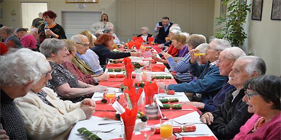 Festive fun and food at club