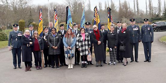 Legion president pays tribute at funeral of former RAF pilot 