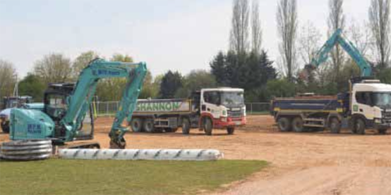 Diggers move in as new £1m all-weather pitch takes shape 