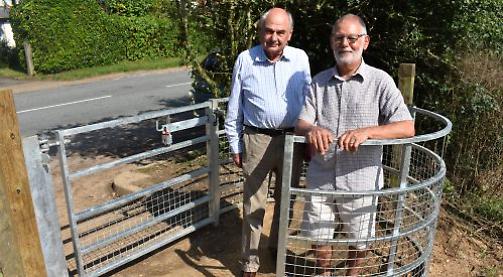 Kissing gate gives disabled access to field