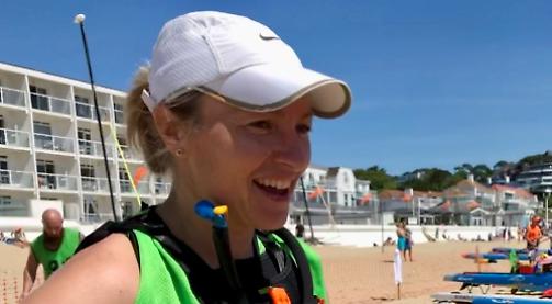 Woman is top Briton at paddleboarding competition