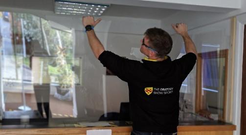 Teacher makes protective screens for GP surgeries