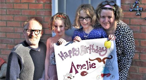 Street wishes girl happy birthday after party cancelled
