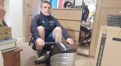 Adventurer tries to row 1,150km at home in 23 days