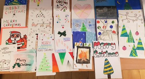 Pupils make cards for elderly neighbours