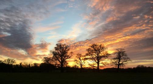 Village sunset