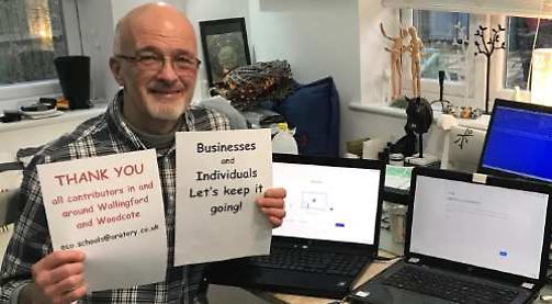 Teacher fixes old laptops for pupils to learn at home