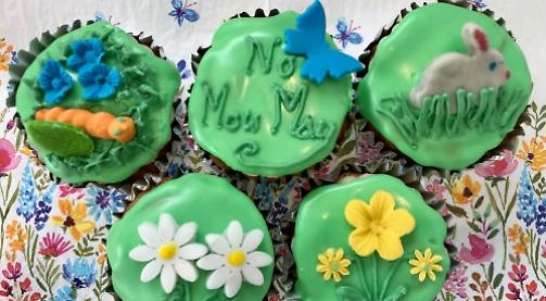 Don’t cut grass, eat cake instead