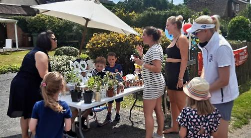 Boy raises money for air ambulance with garden sale
