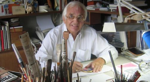 Artist’s watercolour of Trad broken up into little pieces