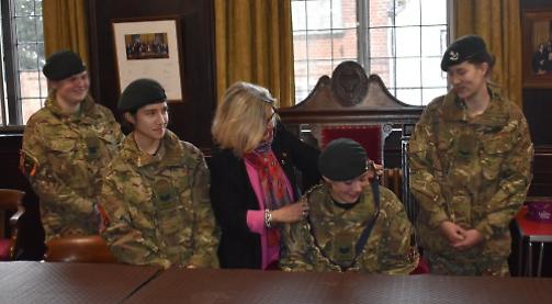 Cadets given town hall tour by Mayor
