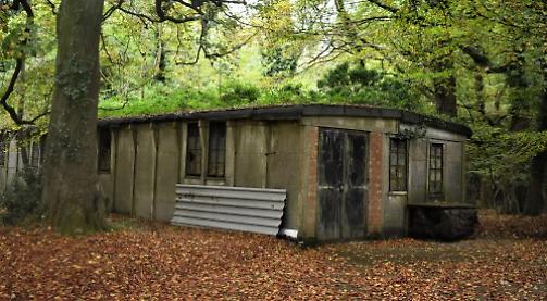 Remains of camp where Poles resettled after war