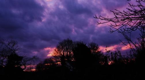 Dramatic sunset