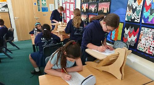 Standing desks are hit with children