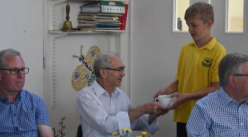 Grandparents invited into school for tea and singing