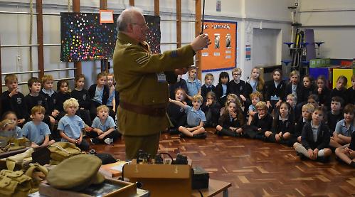 Pupils learn what life was like in trenches during First World War