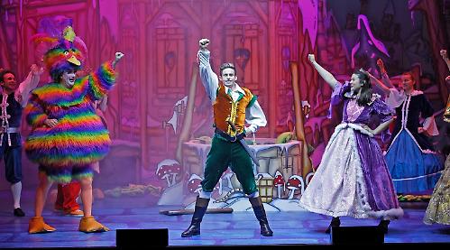 Pantomime virgins warmed to this colourful, noisy and funny show