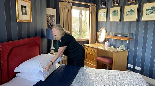 Leander housekeeper turns down her last bed for rowers