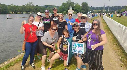 Women’s sporting rights protest at regatta