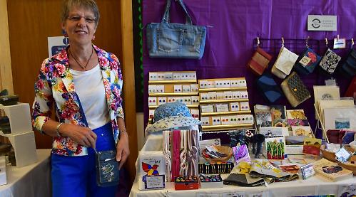 Upcycled handbags and odd sculptures on show