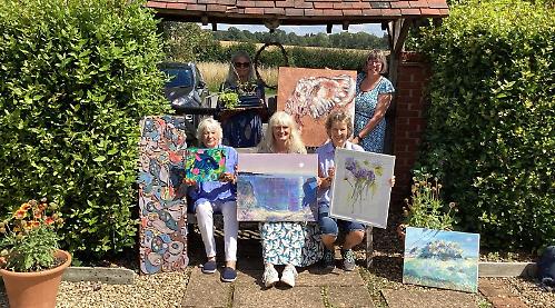 Paintings to be exhibited among plants at art show