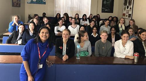 Expert gives girls health talk