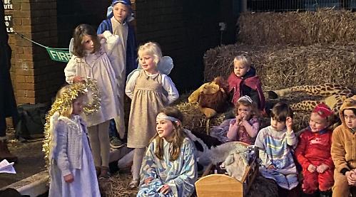 And Jesus was born in the station...