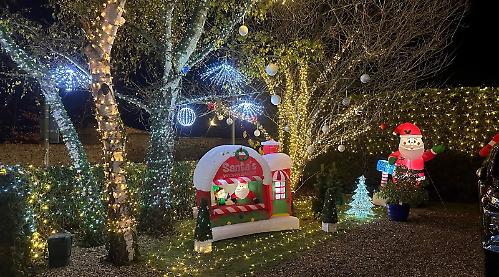 Home lit up for charity