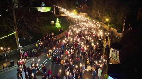 3,000 join torchlight parade