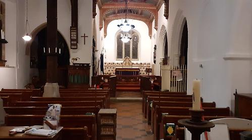 Church reopens after redecoration with candlelit service