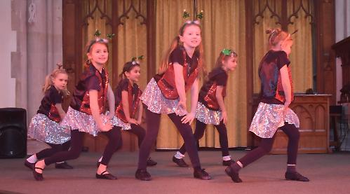 Singing and dancing for Christmas