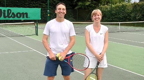 Refugee finds comfort in returning to tennis hobby