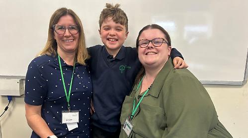 School rallies to support boy with muscle disease