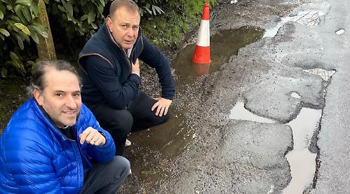 Road riddled with potholes to be fixed after criticism