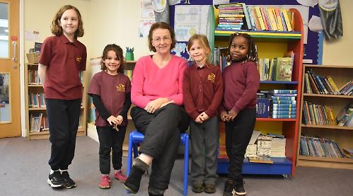 Teaching assistant leaves school after 19 happy years