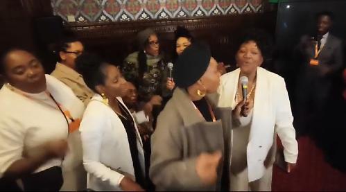 Boney M singer performs at event to celebrate MBE
