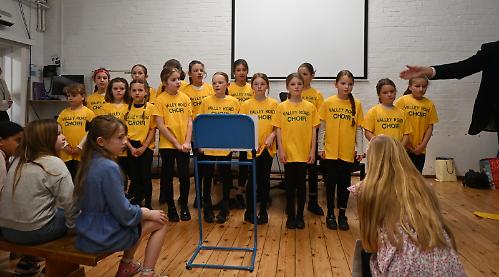 Children show confidence in playing for each other