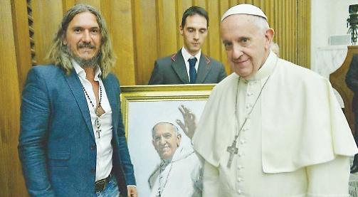 Artist who painted the pope to launch new collection