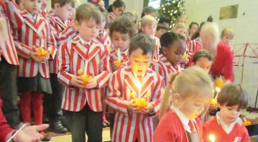 Caversham Preparatory School annual Christingle service