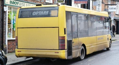 Bus abandoned with engine on