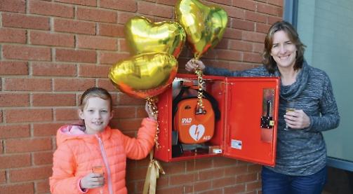 Defibrillator appeal installs 50th device at new hospital