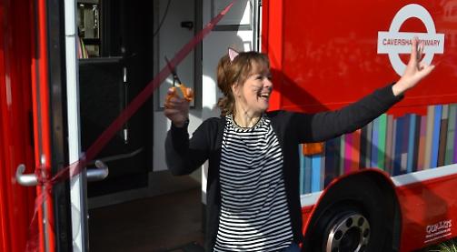 Ticket to read... school's library on wheels