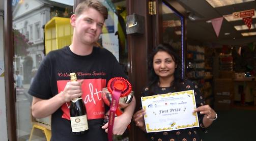 Pharmacy wins bee-themed window display competition