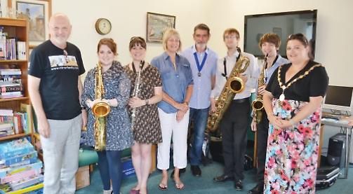 Jazz quartet perform for pensioners at charitable concert