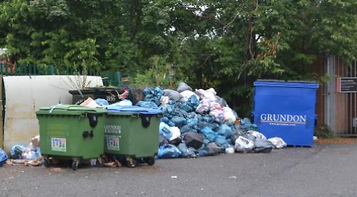 Smelly mound of trade waste at council depot